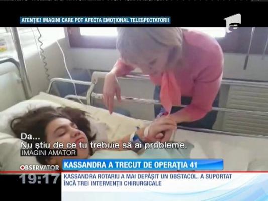 Maraton pentru Kassandra! Kassandra Rotariu a trecut de operaţia 41