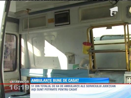 51 din totalul de 64 de ambulanţe ale serviciului judeţean Iaşi sunt potrivite pentru casat
