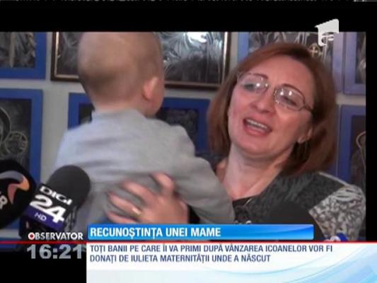 Recunoștința unei mame. Donează bani maternităţii unde a născut