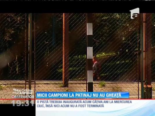 Fii Moş Crăciun pentru un campion! Ștefana și Bogdan, micii campioni la patinaj nu au gheață