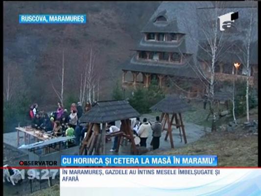În Maramureş, masa de Crăciun e un adevărat spectacol