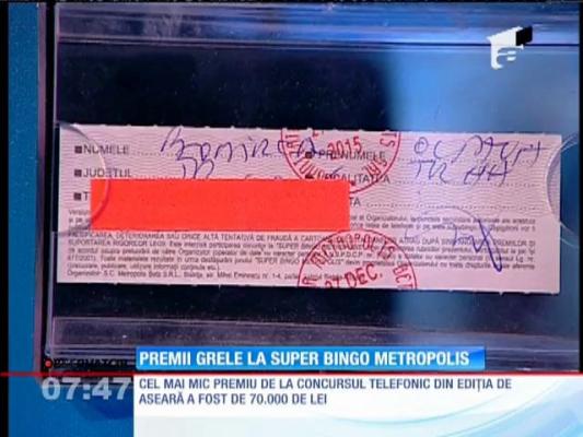 S-au dat premii grele la SuperBingo Metropolis