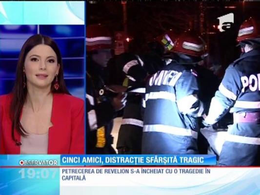 Petrecerea de Revelion s-a încheiat cu o tragedie pentru cinci tineri din Capitală