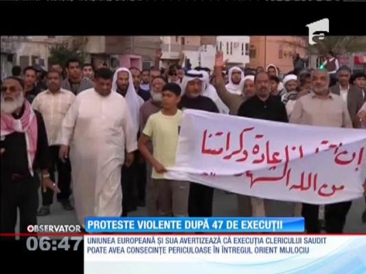 Ambasada Arabiei Saudite din Iran, devastată de manifestanți