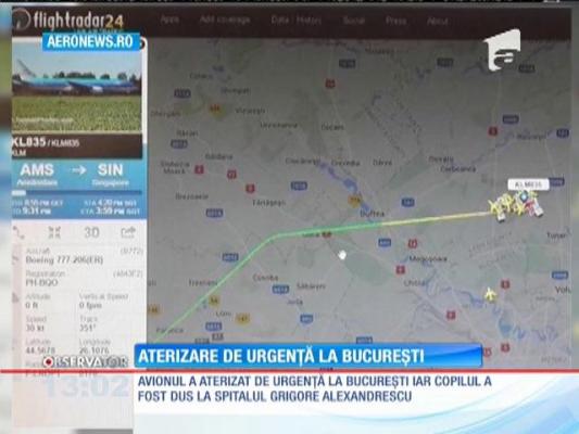 Pilot de avion, considerat "erou" după ce a aterizat de urgenţă la Bucureşti