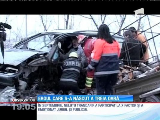 După ce a scăpat din două accidente grave, Neluţu Trandafir este fericit că a reuşit, din nou, să salveze vieţi