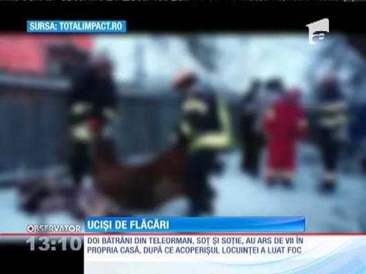 Doi soţi din Teleorman au ars de vii în timp ce dormeau