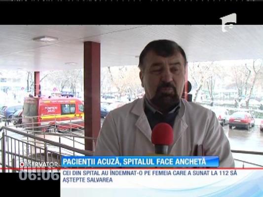 Anchetă la Satu Mare în cazul femeii lăsate de medici în fața spitalului