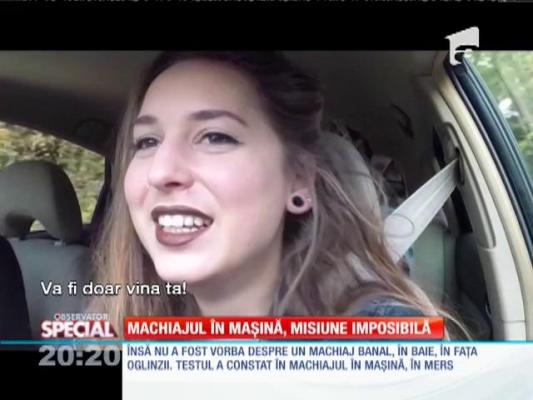 Special! Machiajul în mașină pentru bărbați, misiune imposibilă