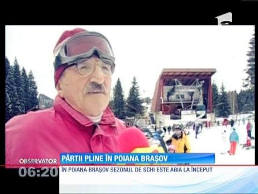 Pârtii pline în Poiana Braşov