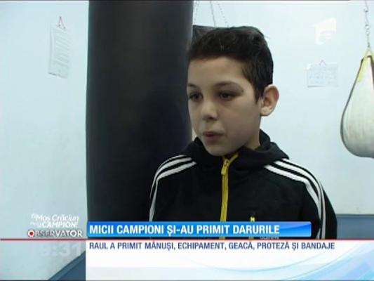 Fii Moş Crăciun pentru un campion! Micii campioni și-au primit darurile