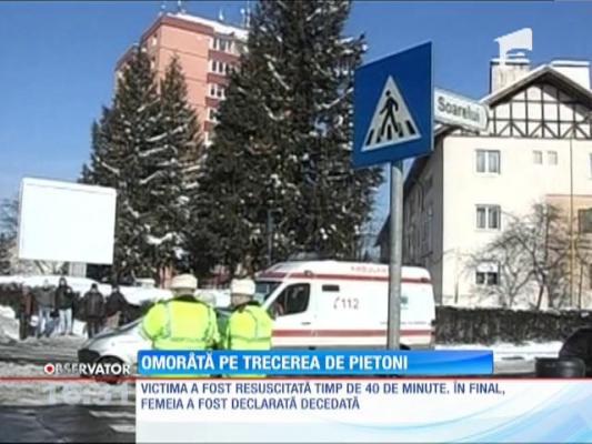 O femeie din Braşov a fost ucisă pe trecerea de pietoni