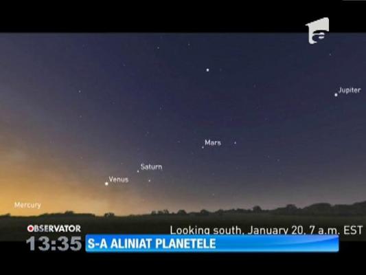 Cinci planete sunt vizibile în acelaşi timp de pe Pământ, pentru prima dată în ultimul deceniu