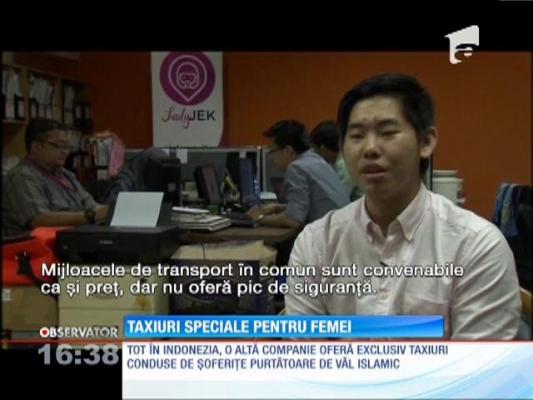 Taxiuri speciale pentru femeile din Indonezia