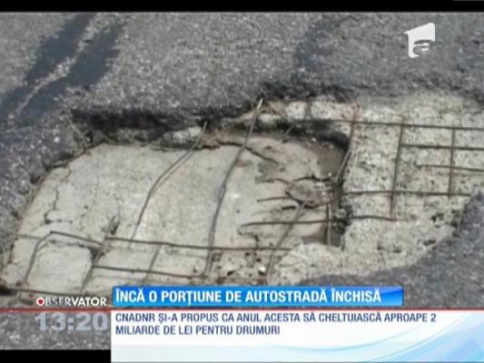 Încă o porţiune de pe autostrada Lugoj - Deva a fost închisă