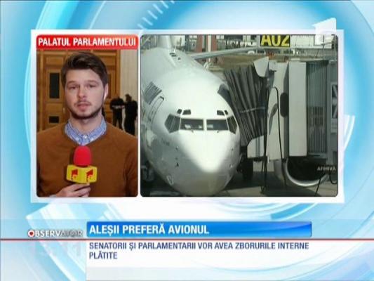 Parlamentarii au liber la cursele cu avionul