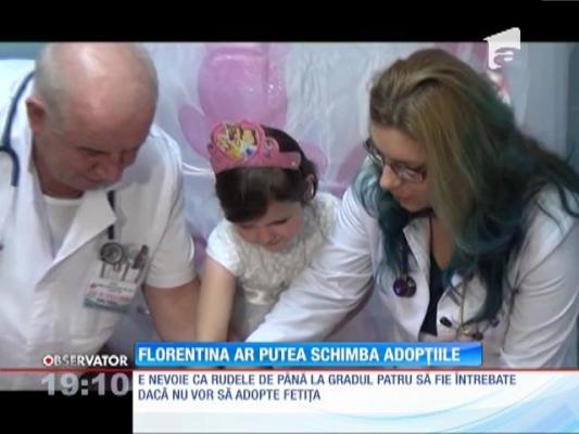 Florentina, fetiţa hrănită cu ceai şi pufuleţi, ar putea schimba legea adopţiilor