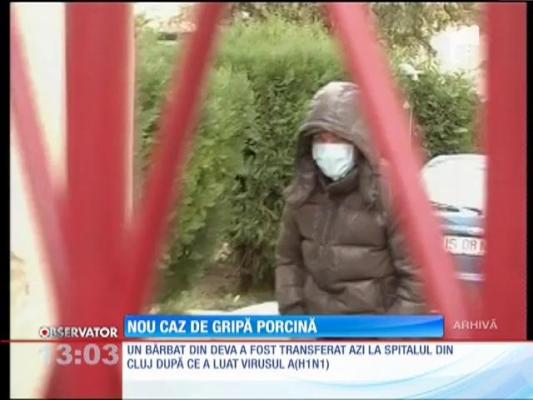 Un bărbat din Deva a fost diagnosticat cu gripă porcină