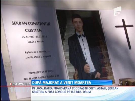 Este a cincea zi de doliu în Prahova. Cristian Şerban a fost condus pe ultimul drum