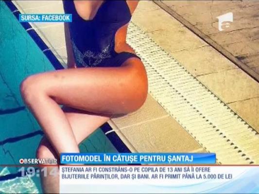 Fotomodel în cătușe pentru șantaj. A fost prinsă în flagrant în timp ce primea bani de la o copilă de 13 ani