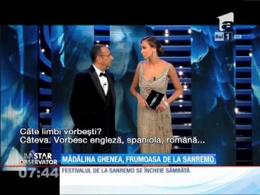 Mădălina Ghenea, apariţie memorabilă pe scena Festivalului de la Sanremo