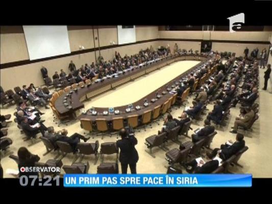 Un prim pas spre pace în Siria