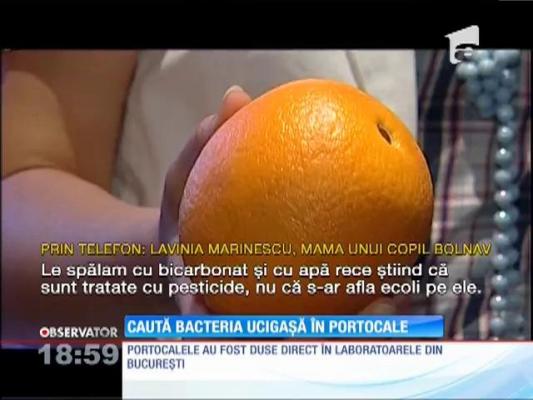 Bacteria care i-a îmbolnăvit pe copiii bolnavi din Argeş ar proveni din portocale