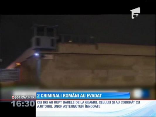 Doi români condamnaţi pentru omor au evadat dintr-un penitenciar din Italia