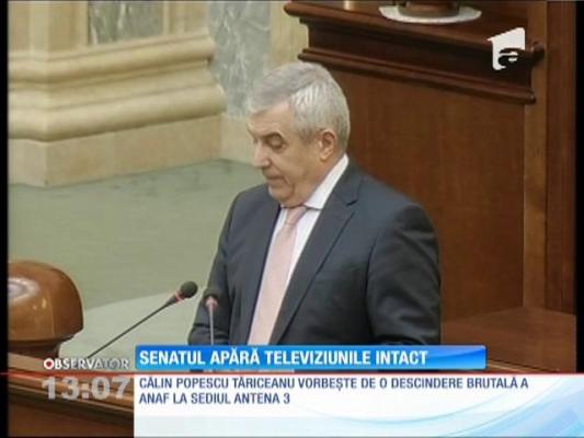 Senatul apără televiziunile Intact