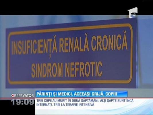 Părinţii care încă mai au copii internați la Spitalul Marie Curie au primit prima veste bună