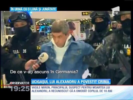 Cel mai căutat criminal al României, Vasile Miron, şi-a recunoscut fapta