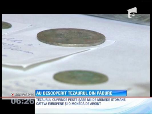 Doi tineri au descoperit, într-o pădure, un tezaur cu peste 6000 de monede