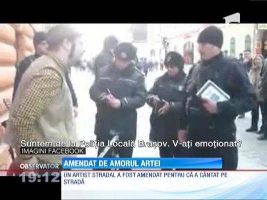 Artist amendat pentru că a cântat pe stradă