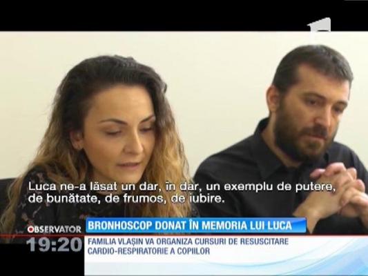 Soţii Vlaşin au donat un echipament medical de video-bronhoscopie spitalului din Baia Mare