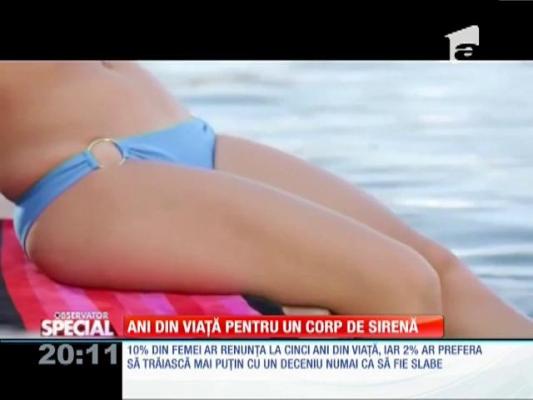 Special! Femeile renunță la ani din viața pentru un corp perfect!