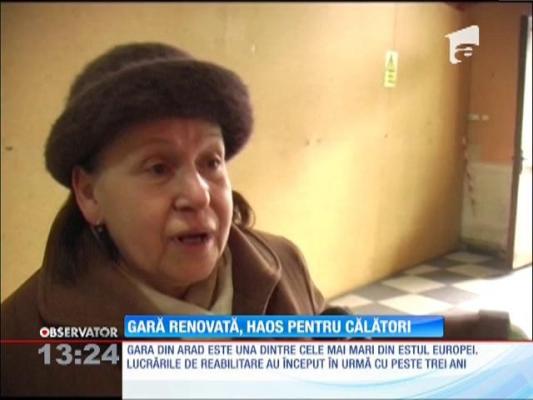 Gara din Arad, haos pentru călători