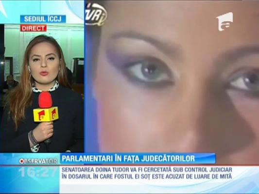 Senatoarea Doina Tudor şi deputatul Nicolae Păun, în fața judecătorilor