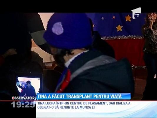 Tina a făcut transplant pentru viaţă