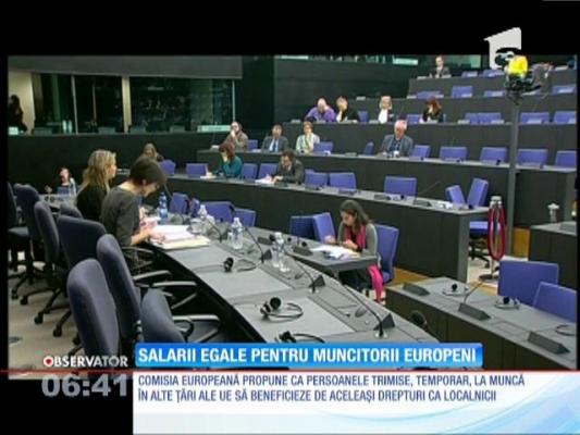 Salarii egale pentru muncitorii europeni