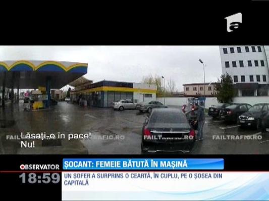 ŞOCANT! O femeie agresată într-o maşină a fost salvată de un şofer, pe o şosea din Capitală