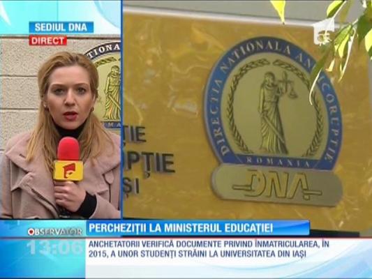 Procurorii DNA au descins de dimineaţă la Ministerul Educaţiei, dar şi la sediile Universităţii de Medicină şi Farmacie Iaşi, Cluj şi Timişoara