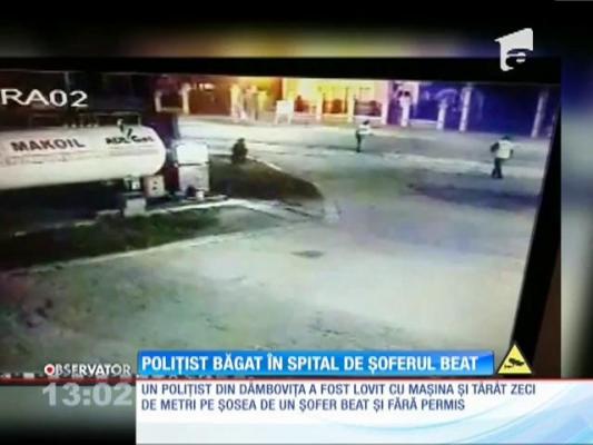 Polițist băgat în spital de un șofer băut