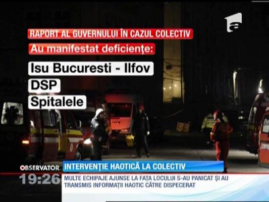 Intervenţia în noaptea tragediei din Colectiv a fost haotică şi improvizată