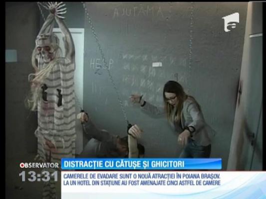 Camerele de evadare sunt o nouă atracţie în Poiana Braşov