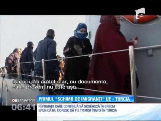 Acordul privind "schimbul de refugiaţi" între Uniunea Europeană şi Turcia a intrat, ieri, în vigoare