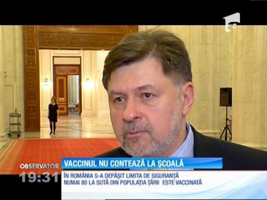 Vaccinul nu contează la școală