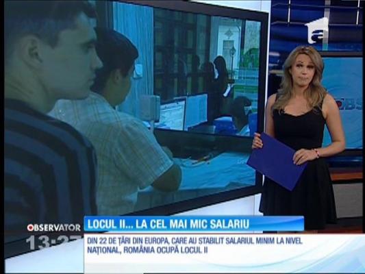 Din 22 de ţări din Europa, care au stabilit salariul minim la nivel naţional, România ocupă locul II