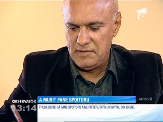 Interlopul Fane Spoitorul a murit într-un spital din Israel