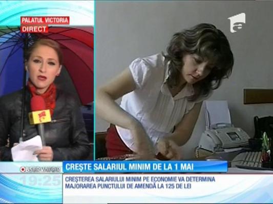 Creşte salariul minim de la 1 Mai