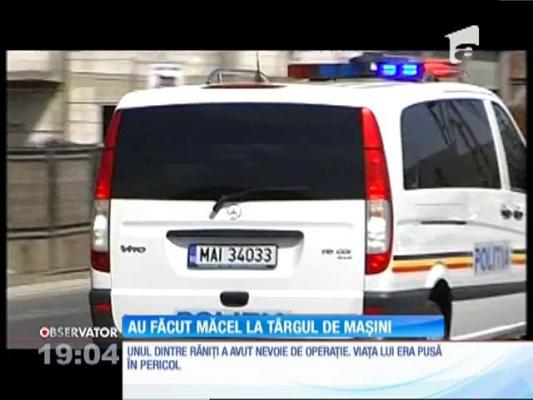 Două clanuri s-au luat la bătăie la un târg de maşini din Cluj